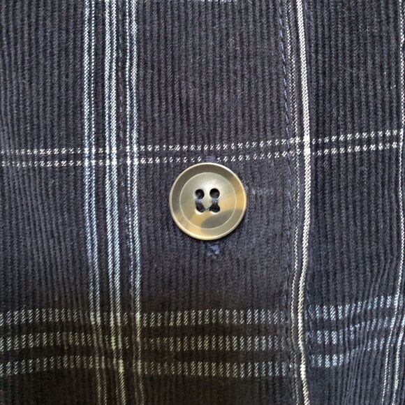 ARCHITECT WOMEN'S TOPS PLUS SIZE 2X PLAID CORDUROY COLLARED NECK 100% COTTON 98 - Picture 10 of 11